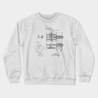 Duplex Pumping Engine Vintage Patent Hand Drawing Crewneck Sweatshirt